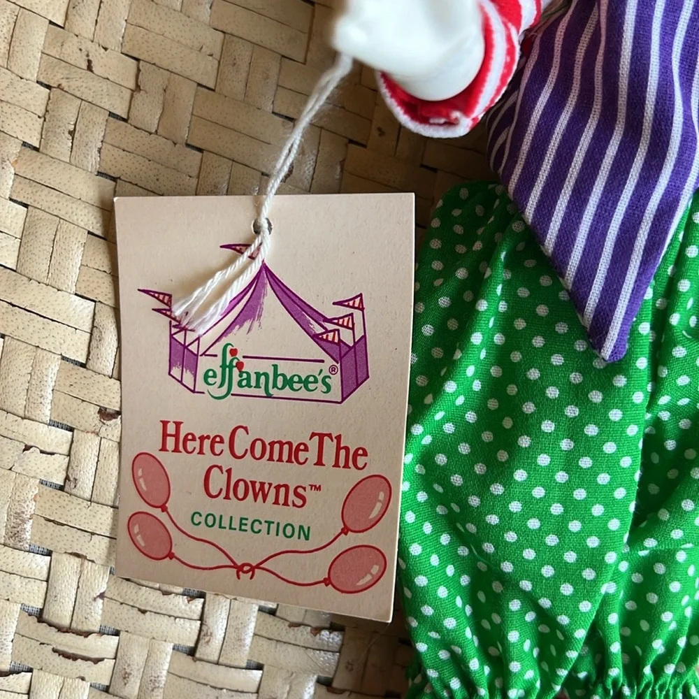 CLOWN DOLL EFFANBEES HERE COMES THE CLOWN CLARENCE W/ HAT